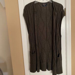 pendleton cable knit sleeveless sweater vest